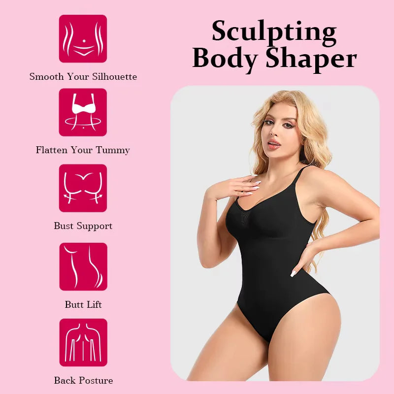 Seamless Body Shaper Bodysuit